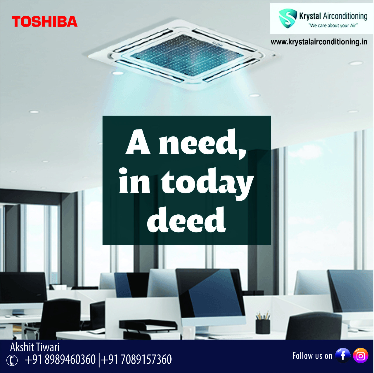 Best Toshiba Cassette AC Dealer in Indore